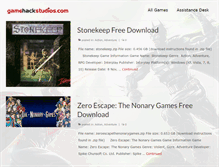 Tablet Screenshot of gamehackstudios.com